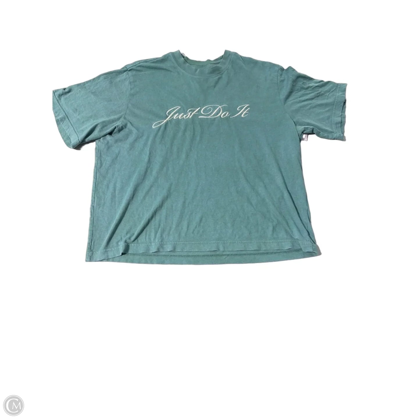 Top Short Sleeve By Nike In Teal, Size: S