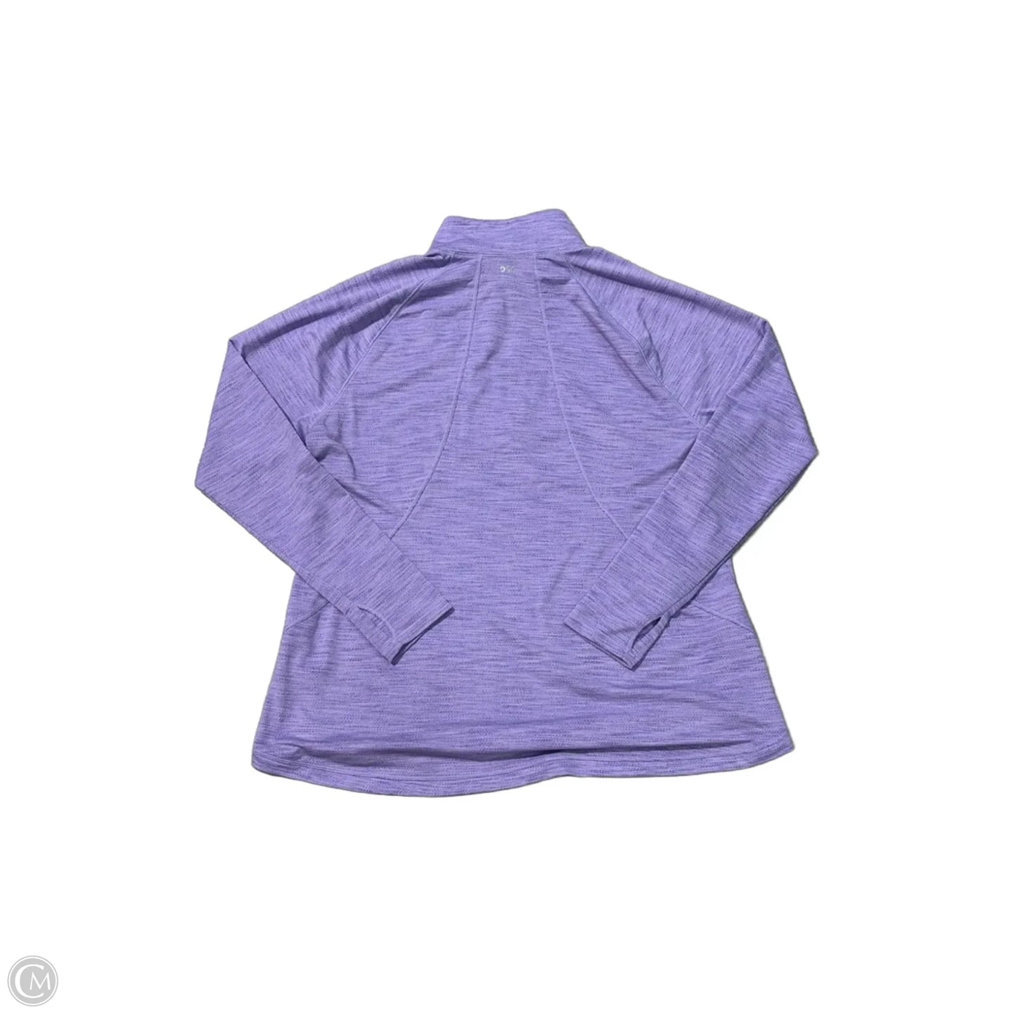 Athletic Top Long Sleeve Collar By Dsg Outerwear In Purple, Size: 2x