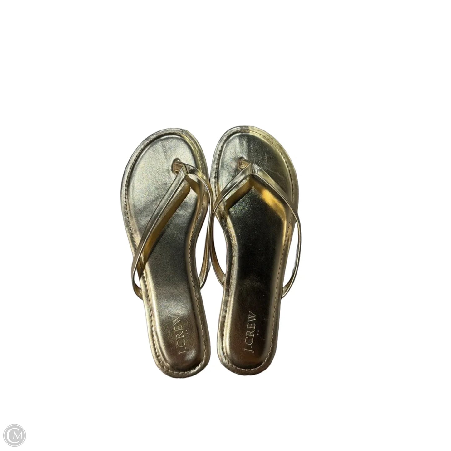 Shoes Flats By J. Crew In Gold, Size: 10