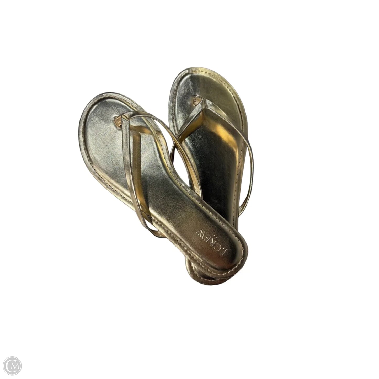 Shoes Flats By J. Crew In Gold, Size: 10