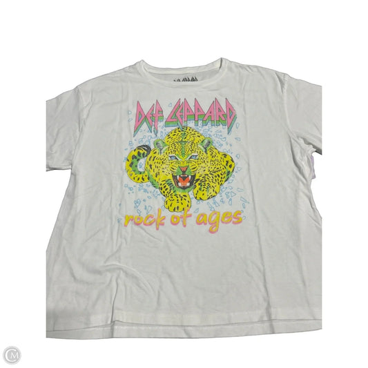 Top Short Sleeve By Cmc In White, Size: Xl