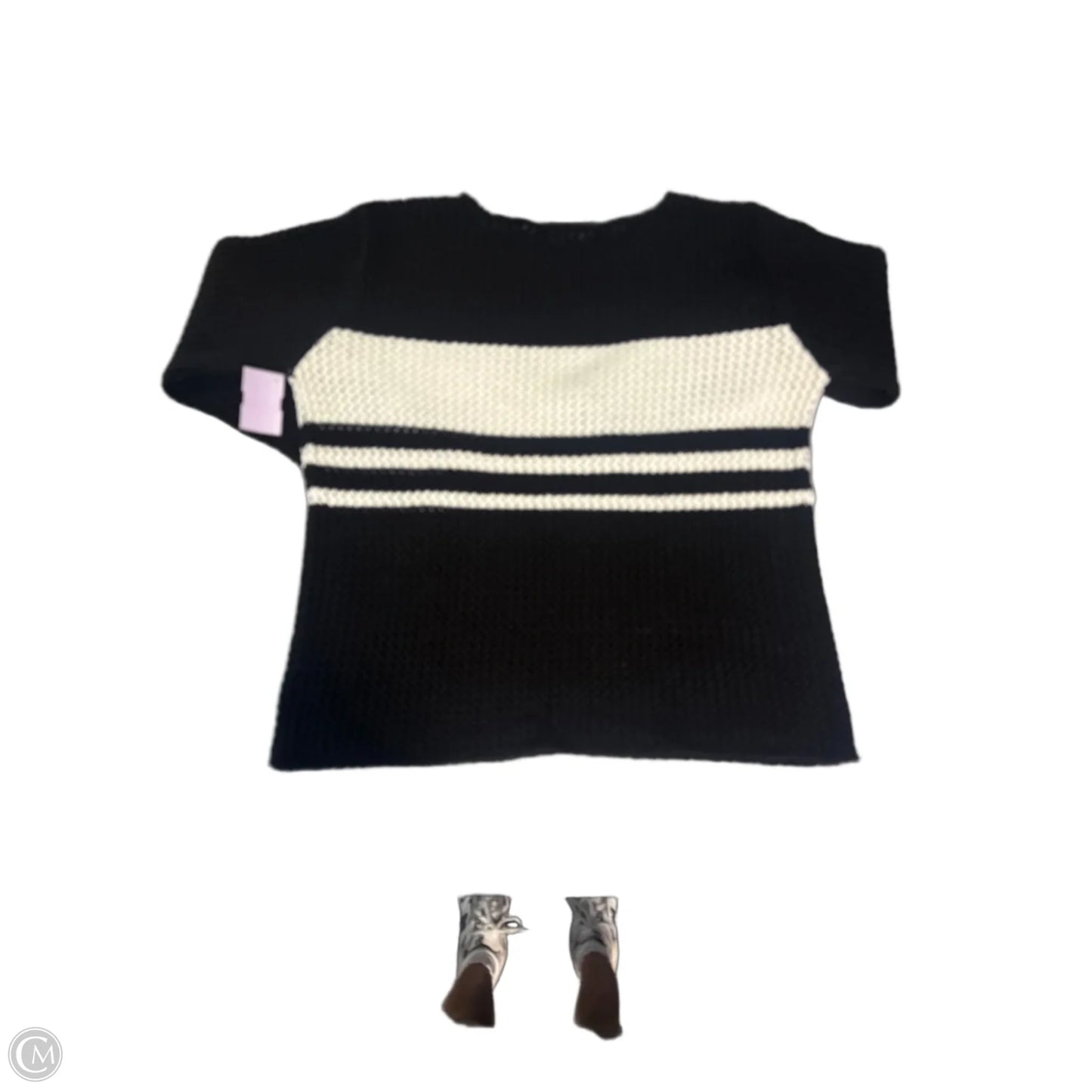 Sweater By Relativity In Striped Pattern, Size: S