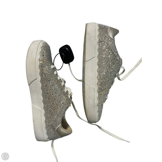Shoes Sneakers By Anne Klein In Gold, Size: 8