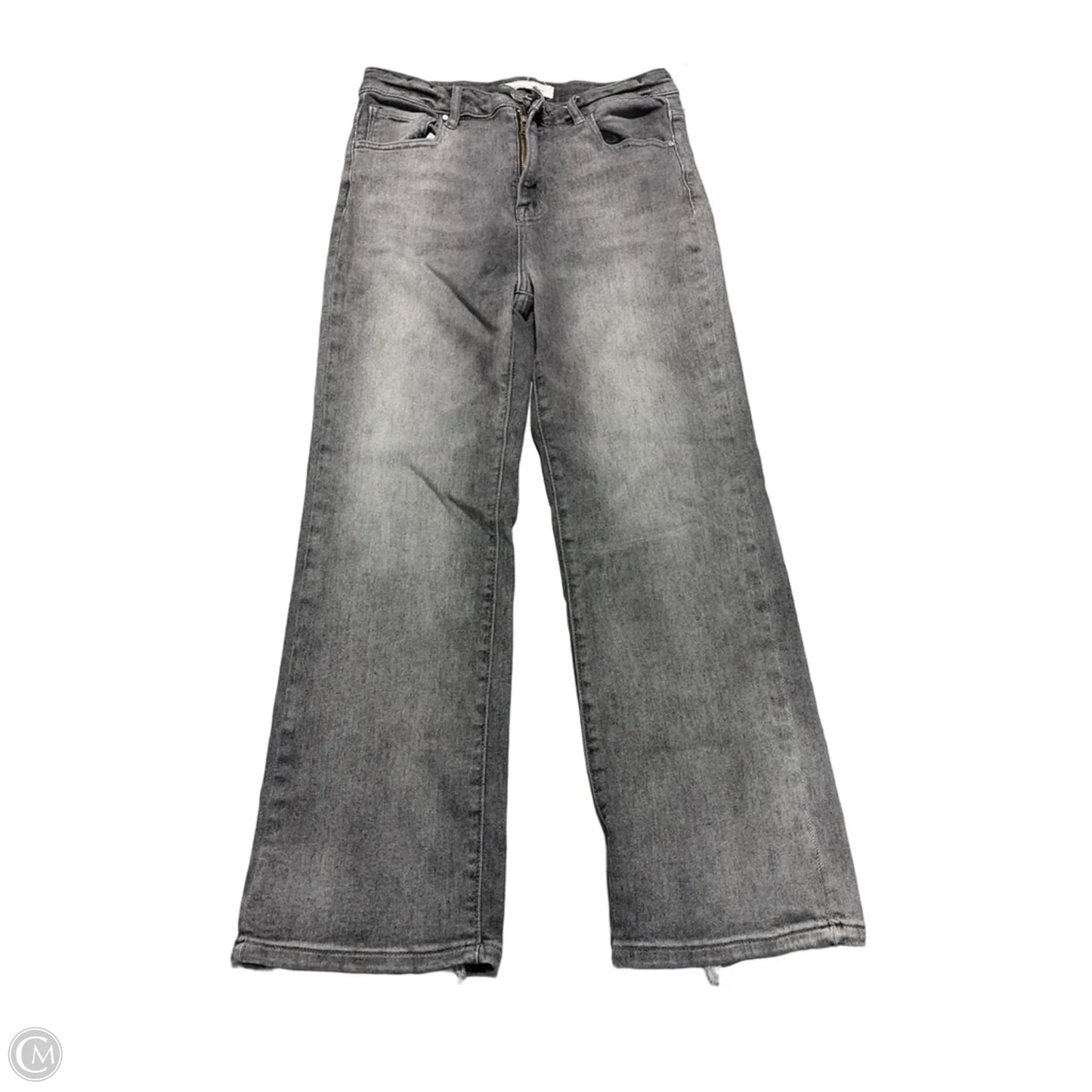 Jeans Straight By Risen In Grey, Size: 12