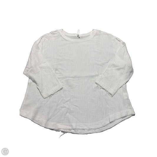 Top Long Sleeve By Lulu B In White, Size: 1x