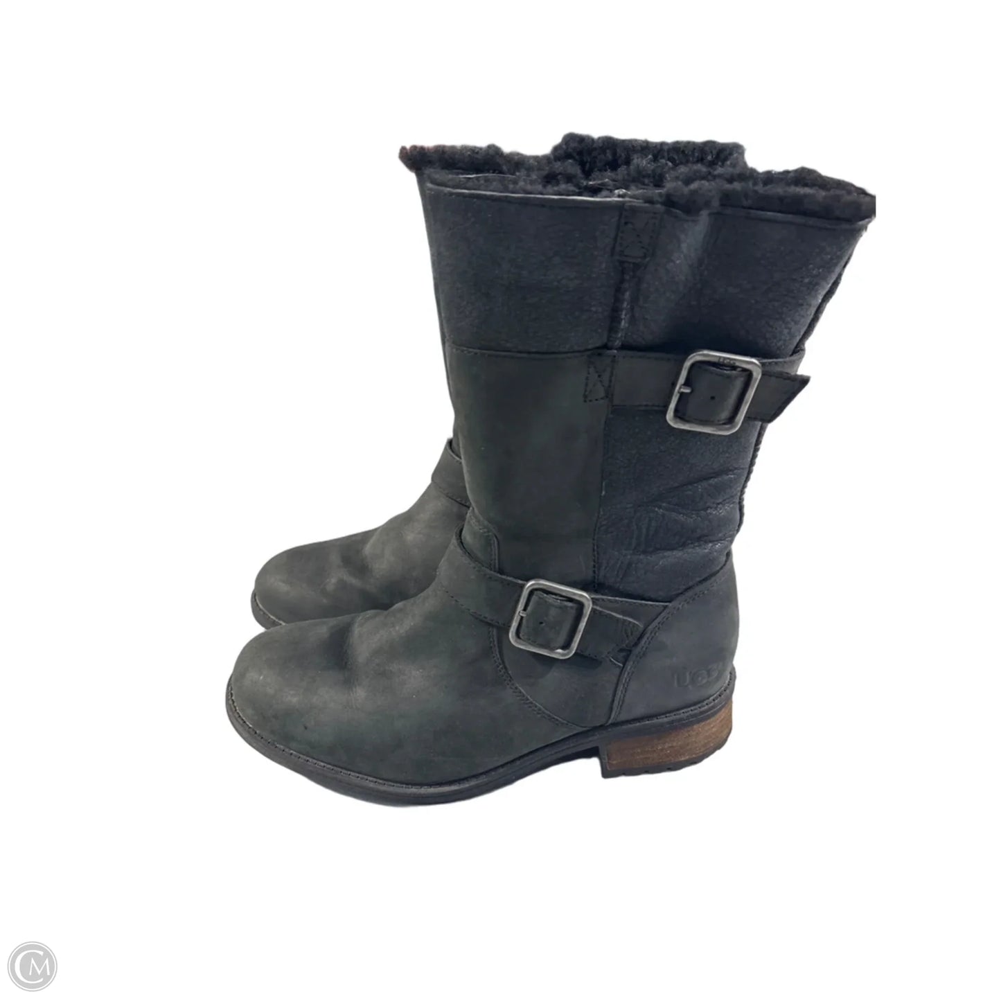 Boots Designer By Ugg In Black, Size: 8.5