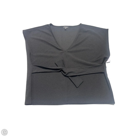 Top Short Sleeve By Express In Black, Size: L