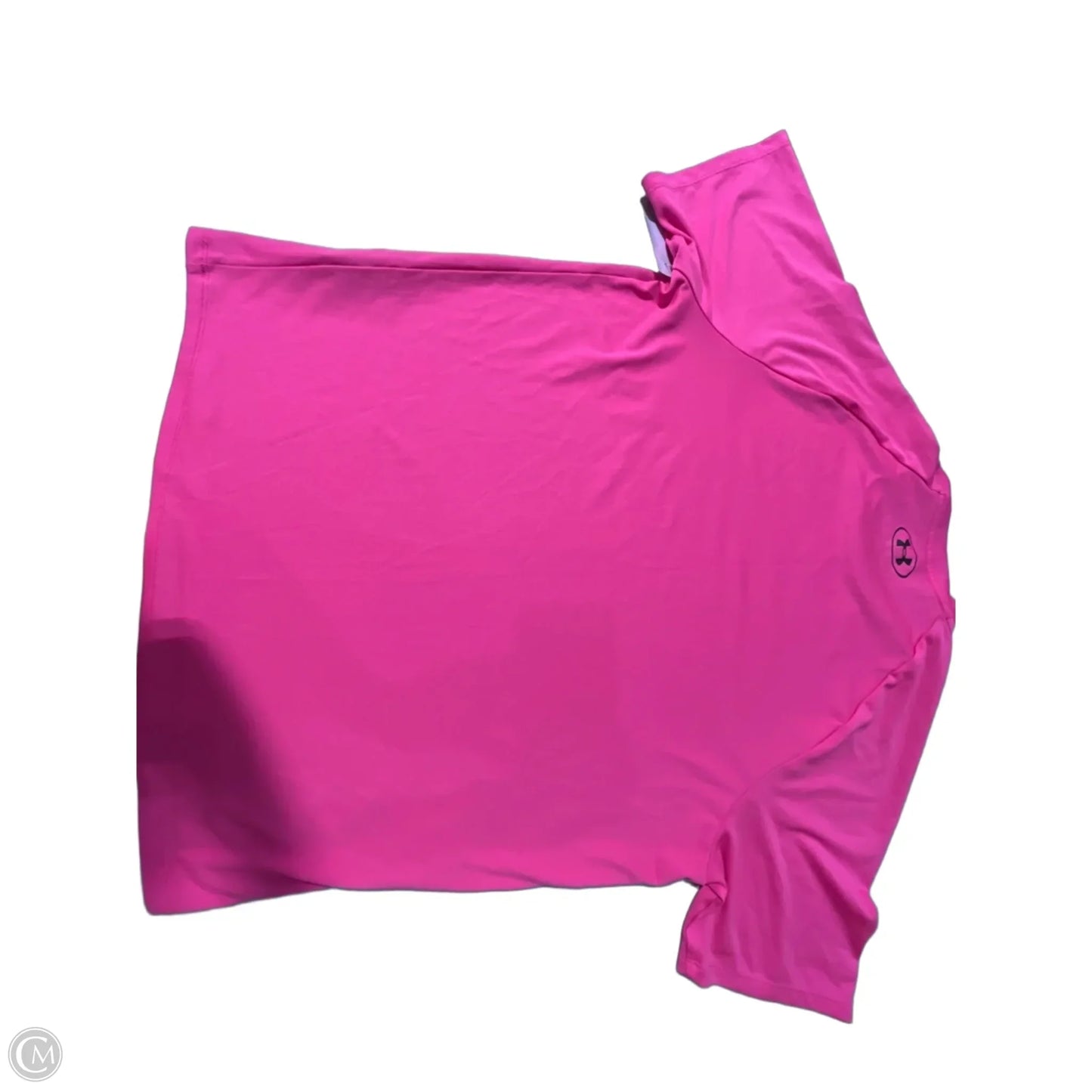 Top Short Sleeve By Under Armour In Pink, Size: L