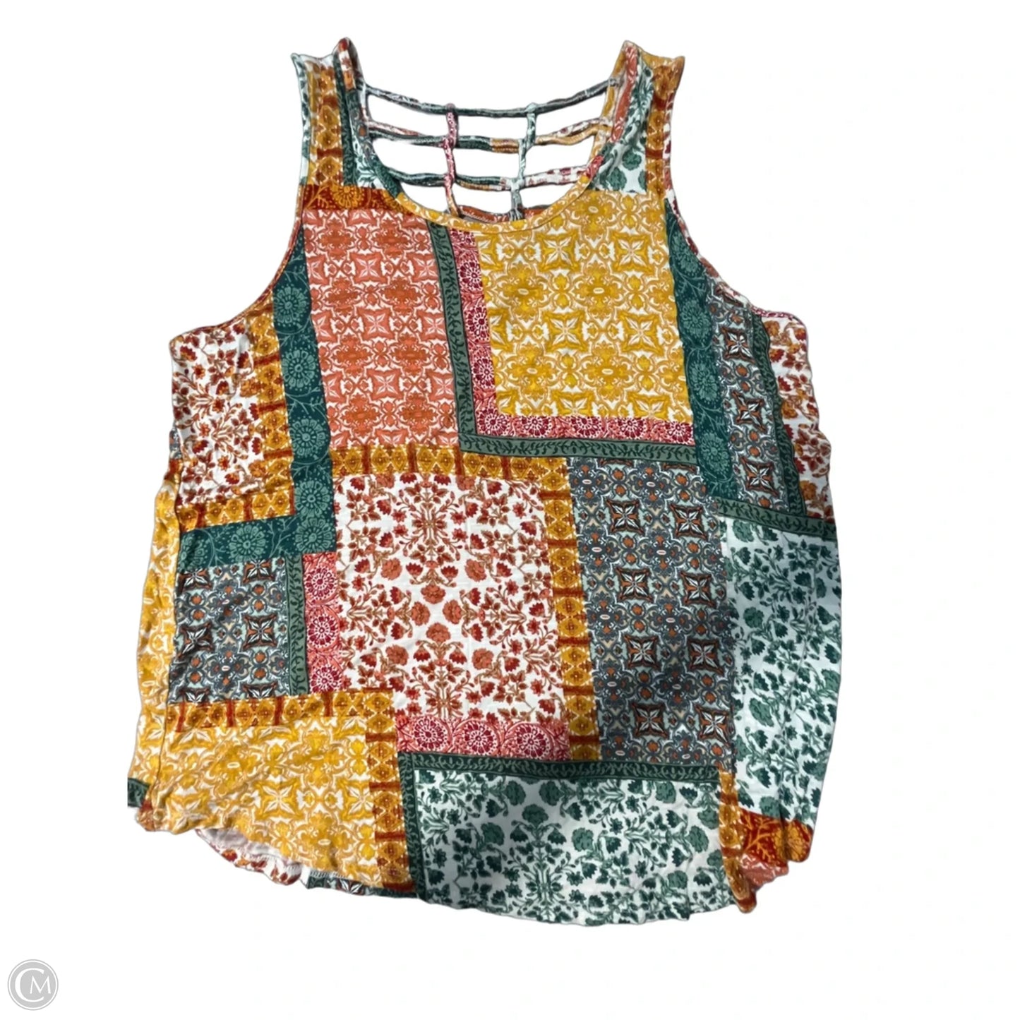Tank Top By Maurices In Floral Print, Size: 1x