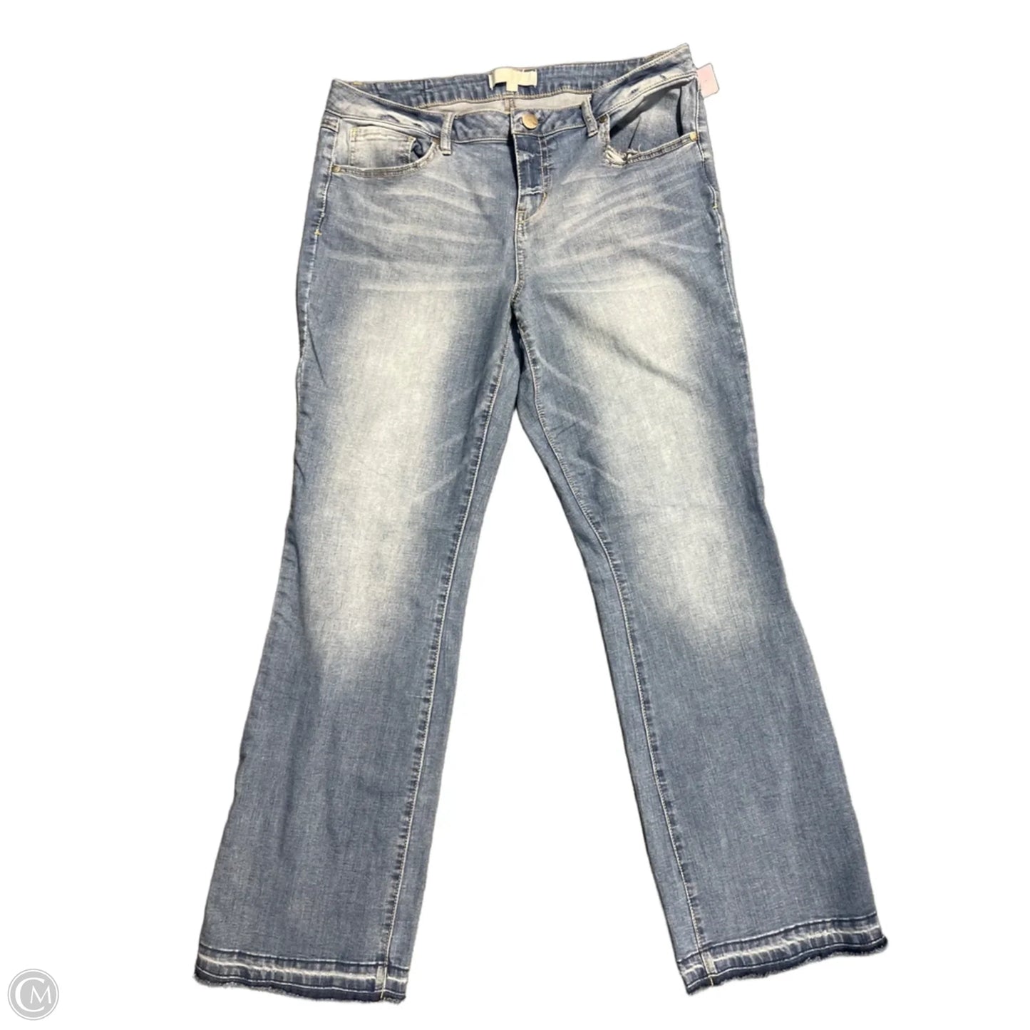 Jeans Straight By 1822 Denim In Blue Denim, Size: 16