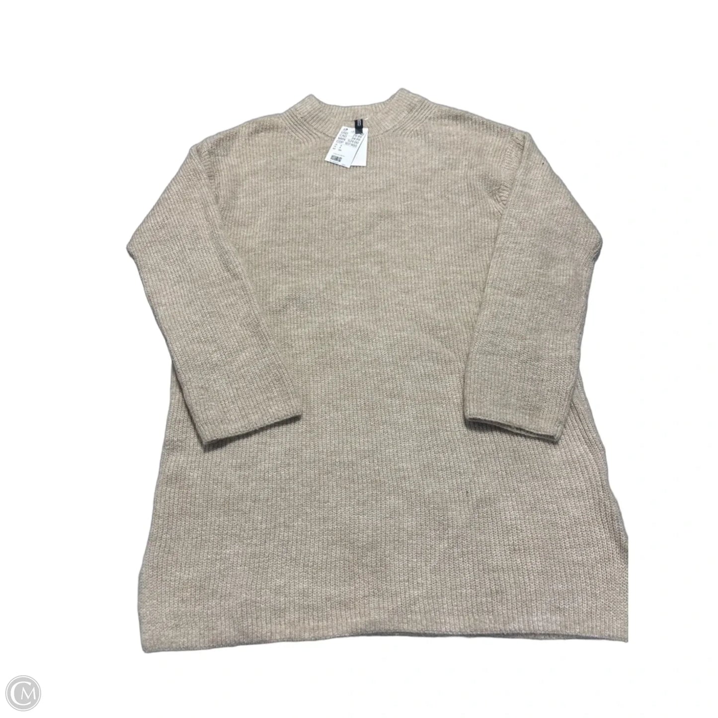 Dress Sweater By Divided In Beige, Size: S