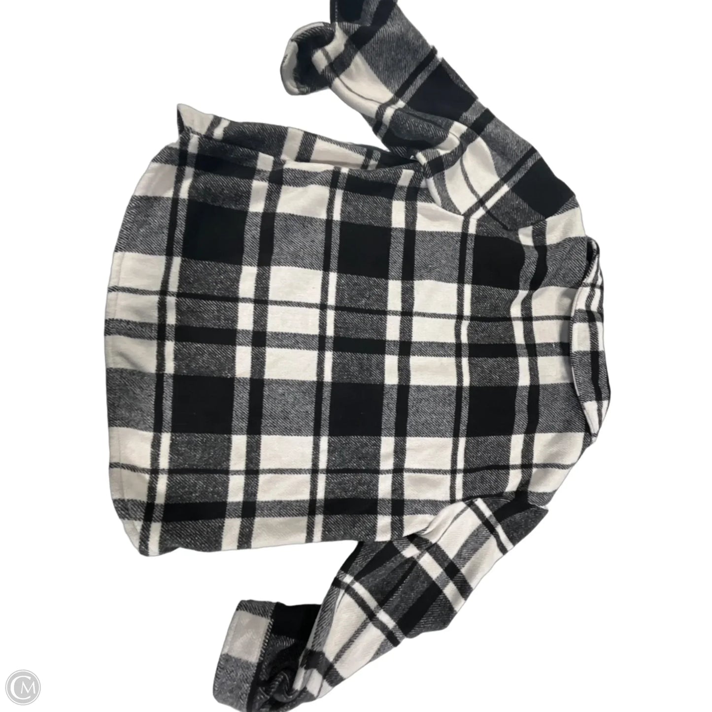 Jacket Fleece By Old Navy In Black & White, Size: Xxl