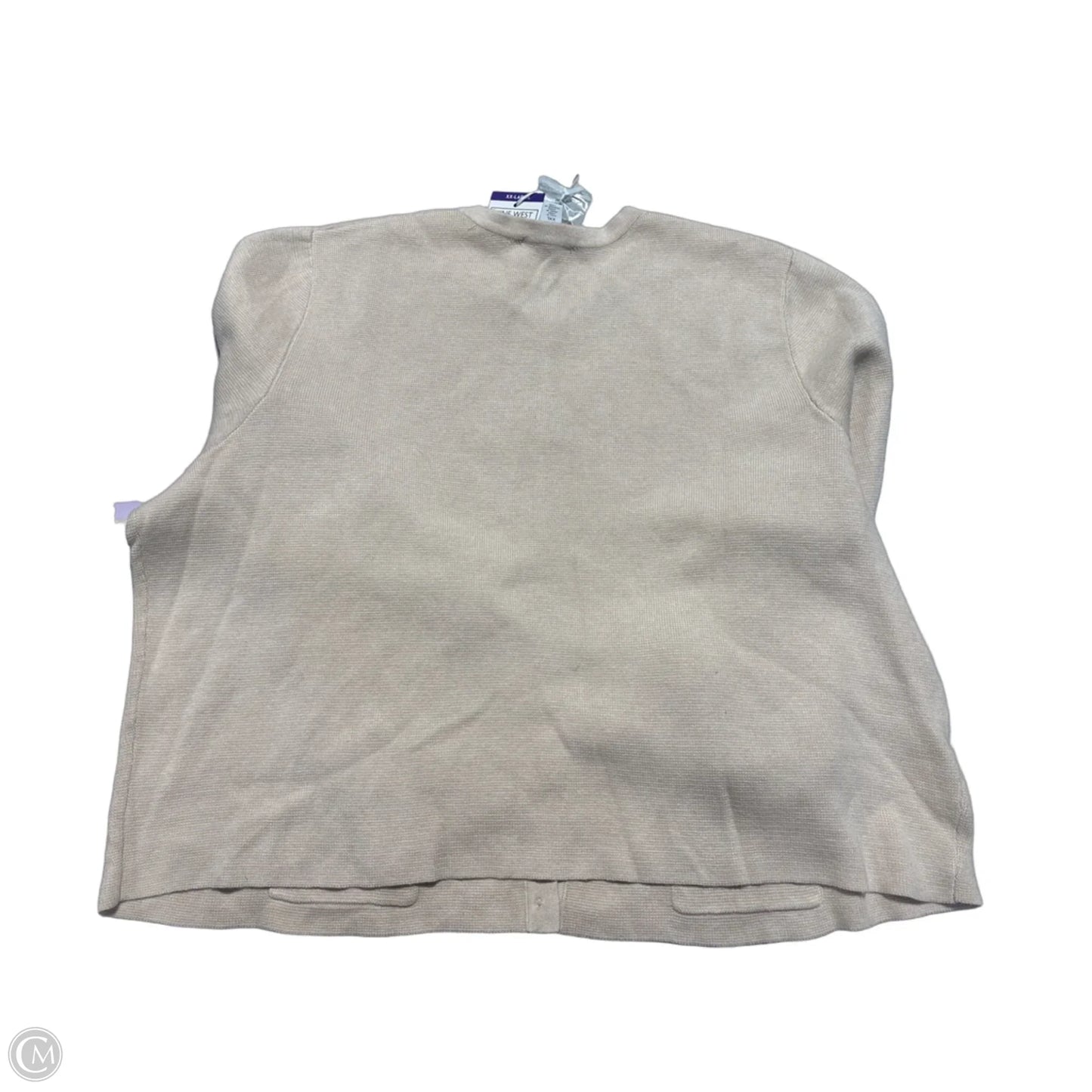 Sweater By Nine West In Beige, Size: Xxl