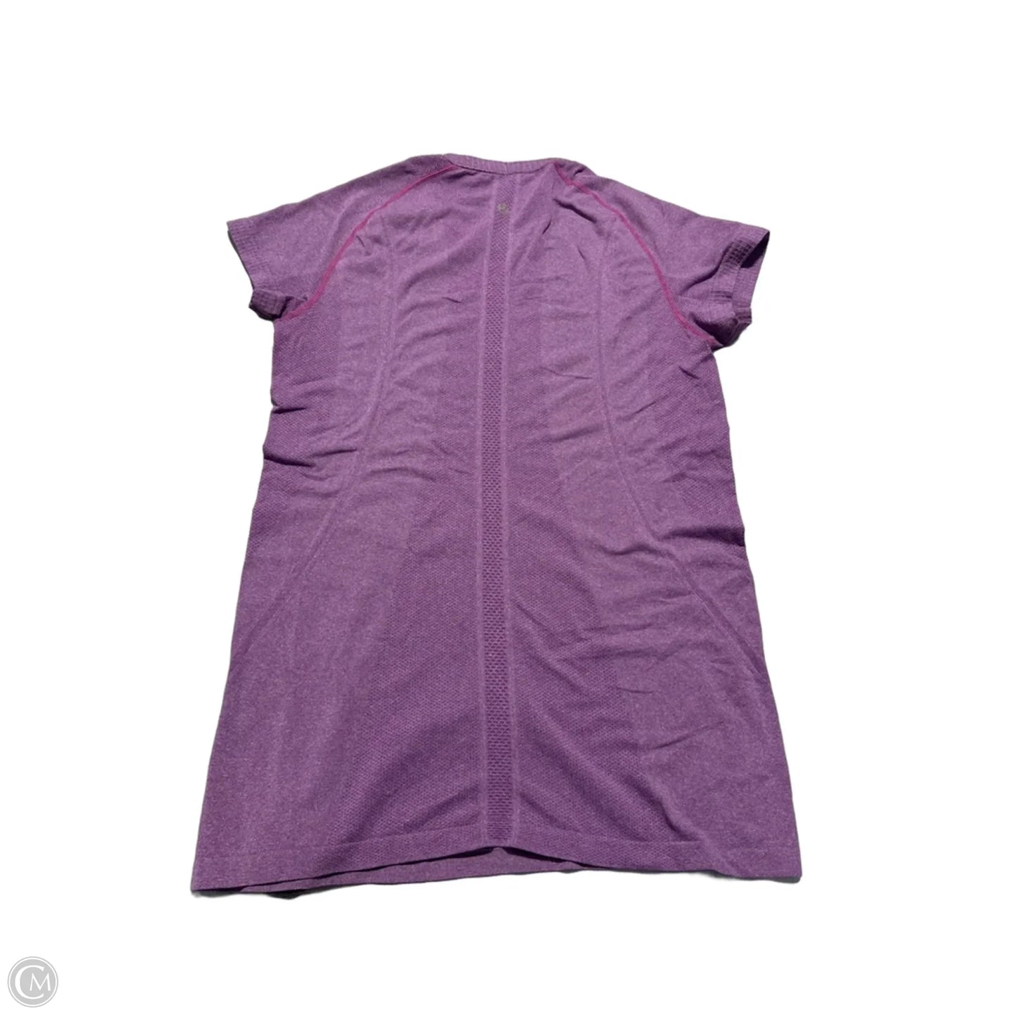 Athletic Top Short Sleeve By Lululemon In Purple, Size: 10