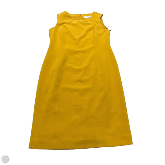 Dress Casual Midi By Kasper In Yellow, Size: 10