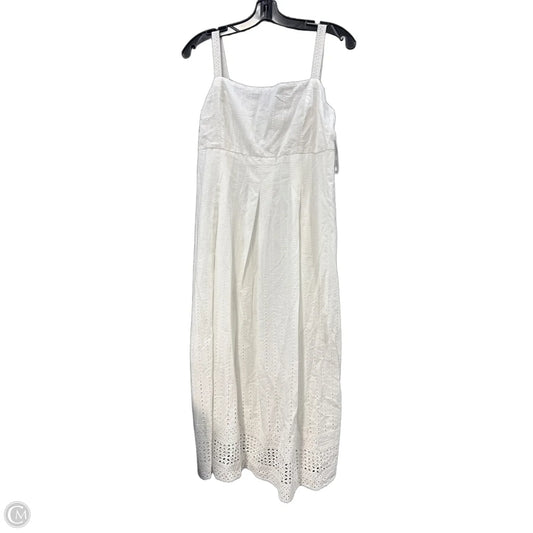 Dress Casual Maxi By Ellen Tracy In White, Size: 14