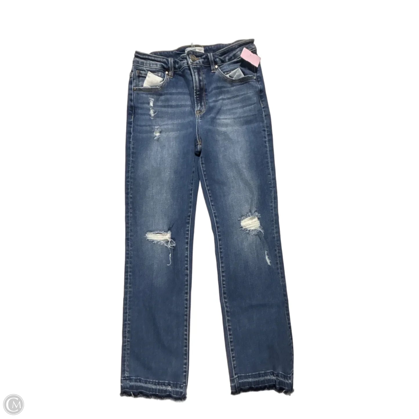 Jeans Straight By Risen In Blue, Size: 12