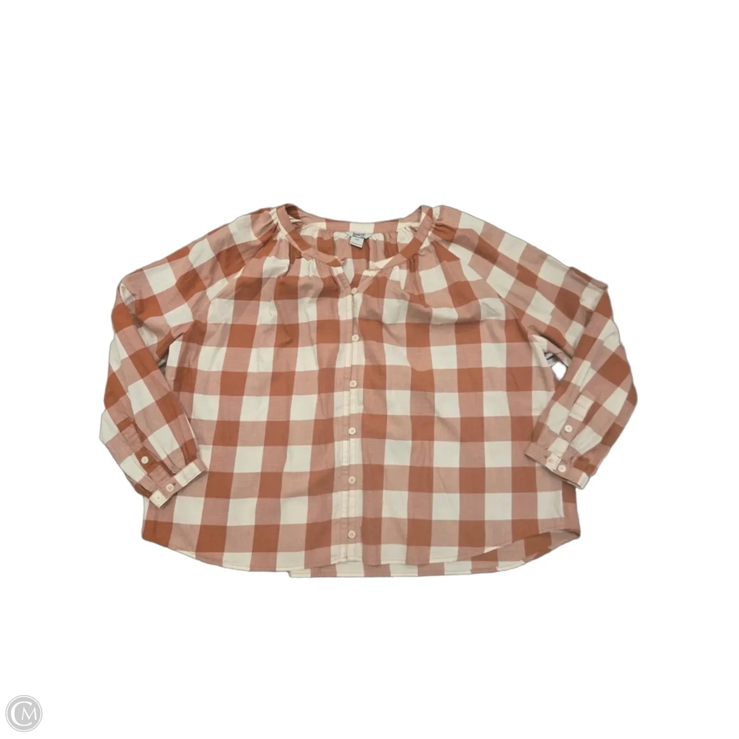 Top Long Sleeve By Duluth Trading In Plaid Pattern, Size: Xxl