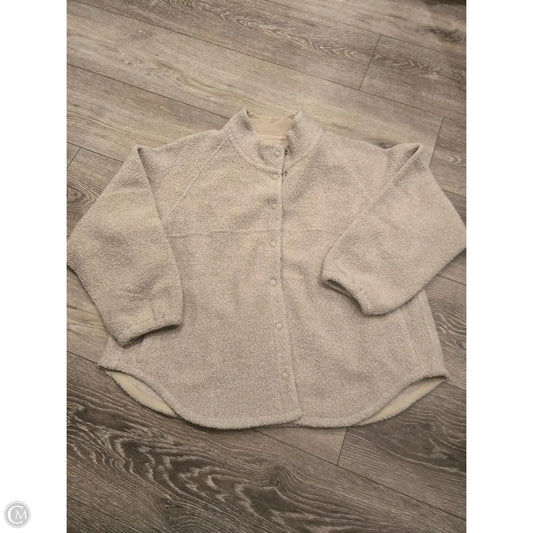 Jacket Faux Fur & Sherpa By Outdoor Voices In Beige, Size: 3x