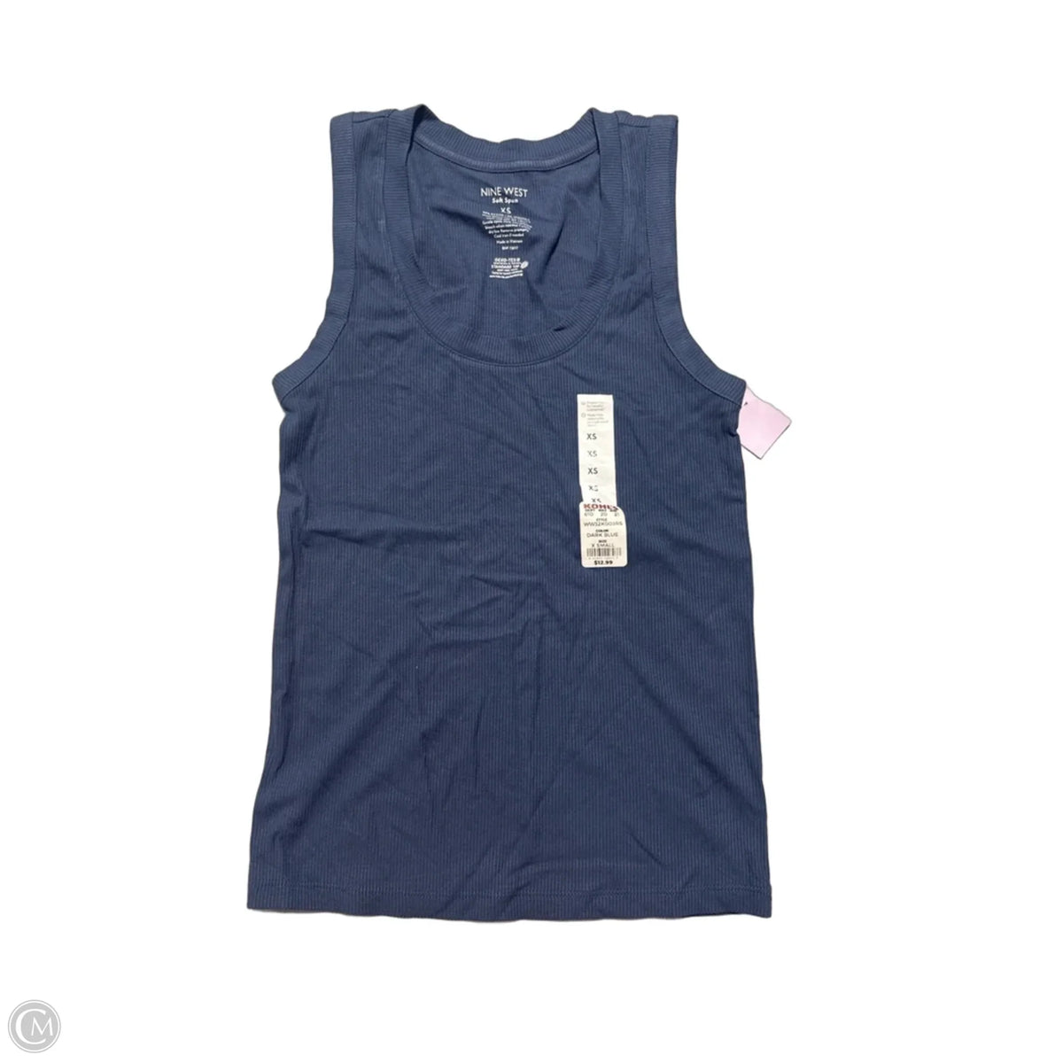 Tank Top By Nine West In Blue, Size: Xs