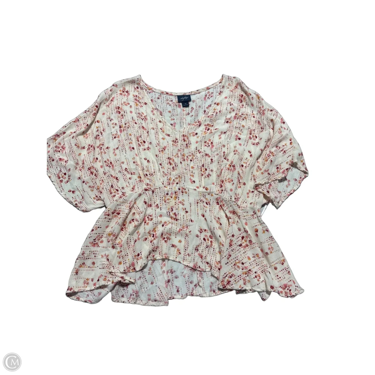 Top Short Sleeve By Daytrip In Pink, Size: M