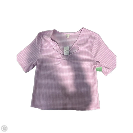Top Short Sleeve By Cato In Purple, Size: L