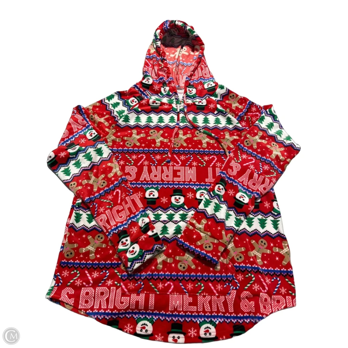 Top Long Sleeve By No Boundaries In Red, Size: 3x