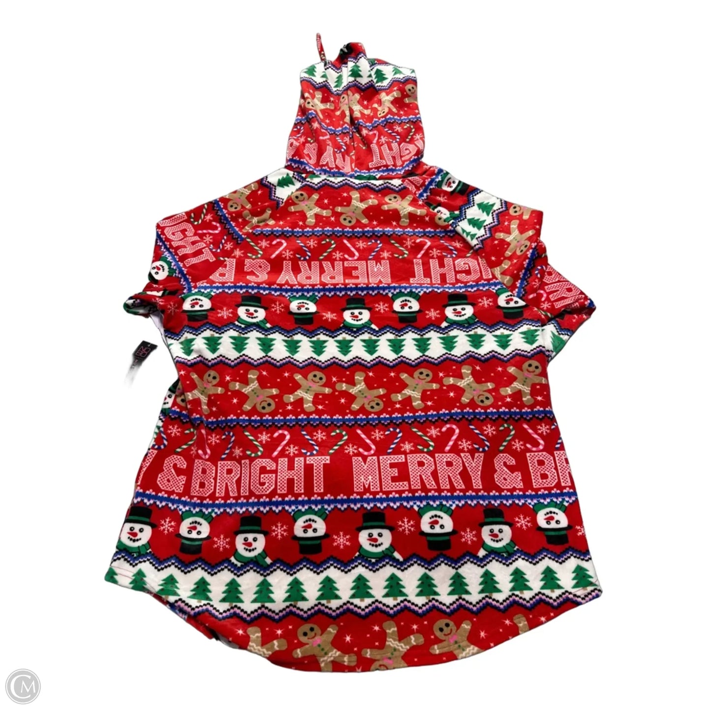 Top Long Sleeve By No Boundaries In Red, Size: 3x