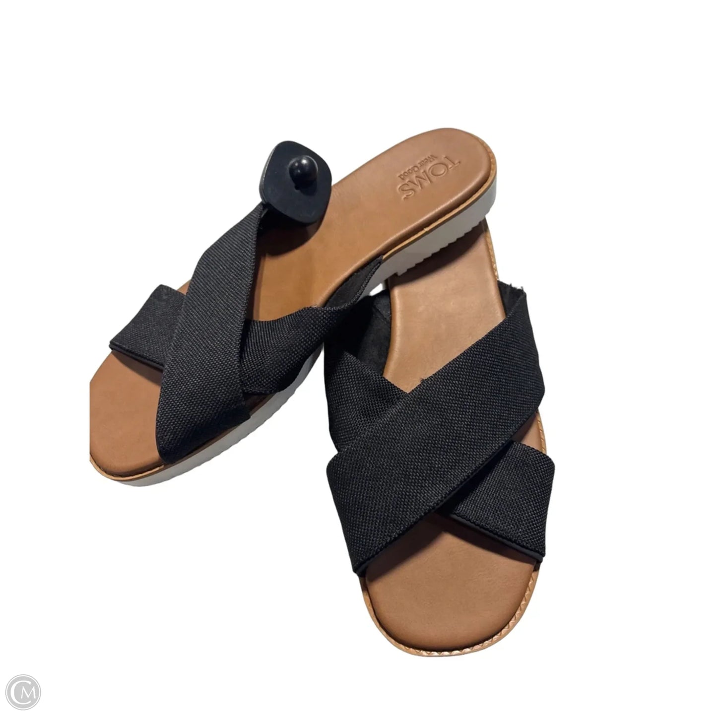 Sandals Flats By Toms In Black, Size: 11