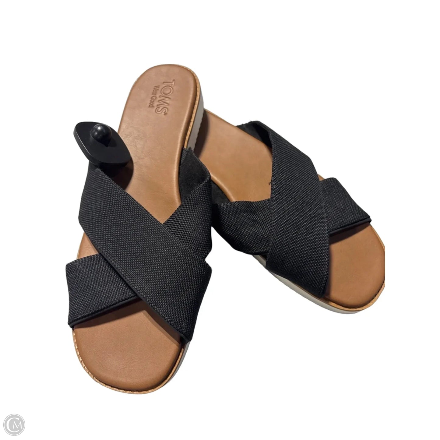 Sandals Flats By Toms In Black, Size: 11