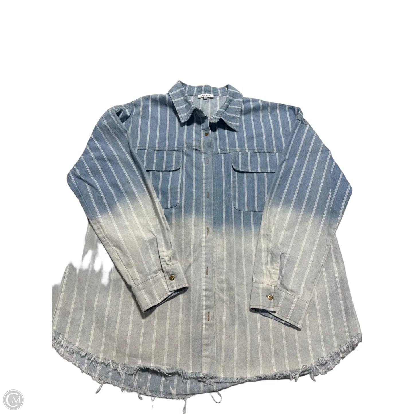 Jacket Denim By White Birch In Blue, Size: L