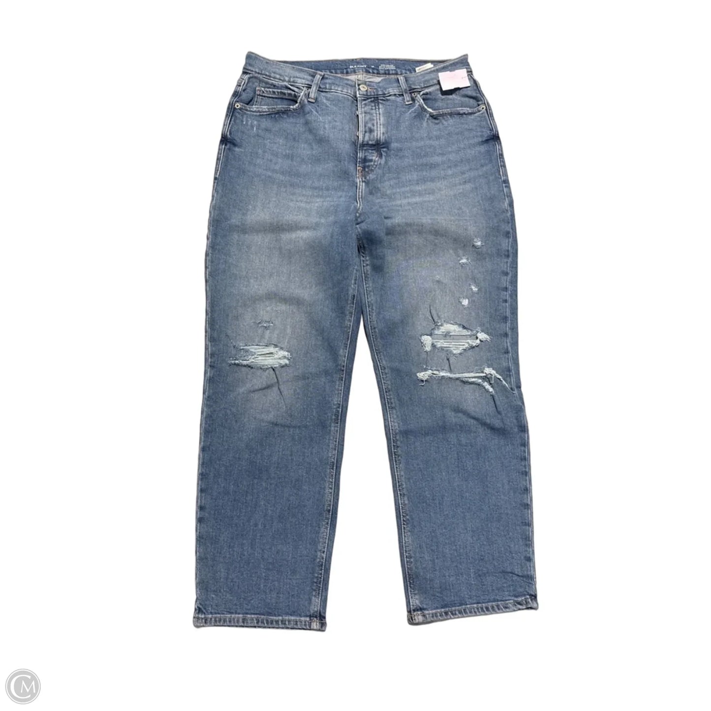 Jeans Straight By Old Navy In Blue, Size: 14