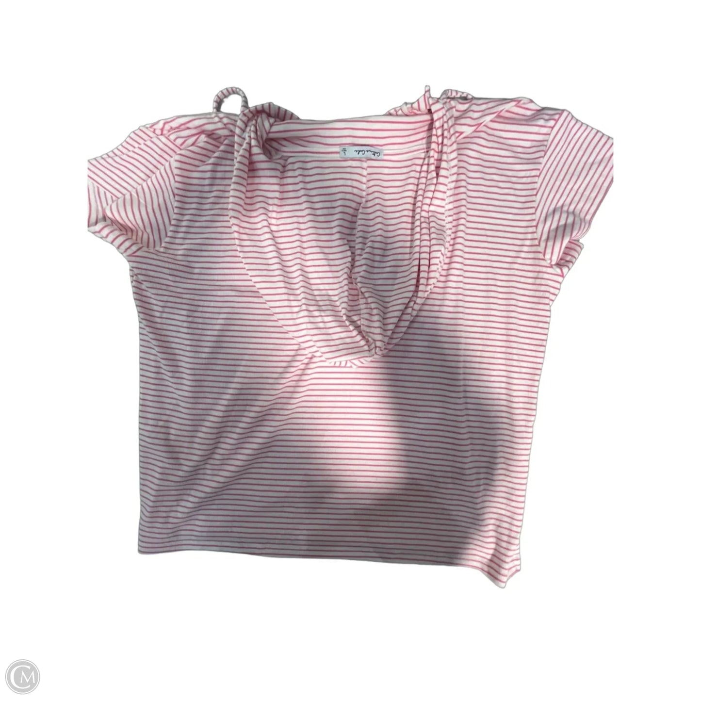 Top Short Sleeve By Cmc In Pink, Size: L