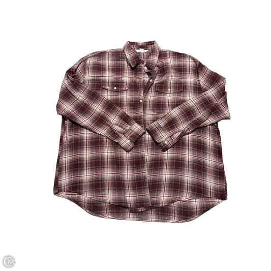 Top Long Sleeve By Old Navy In Red, Size: Xxl
