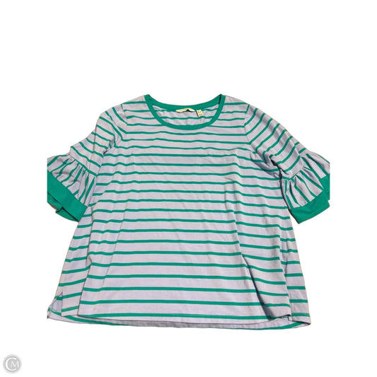 Top Short Sleeve By Isaac Mizrahi In Blue, Size: 1x