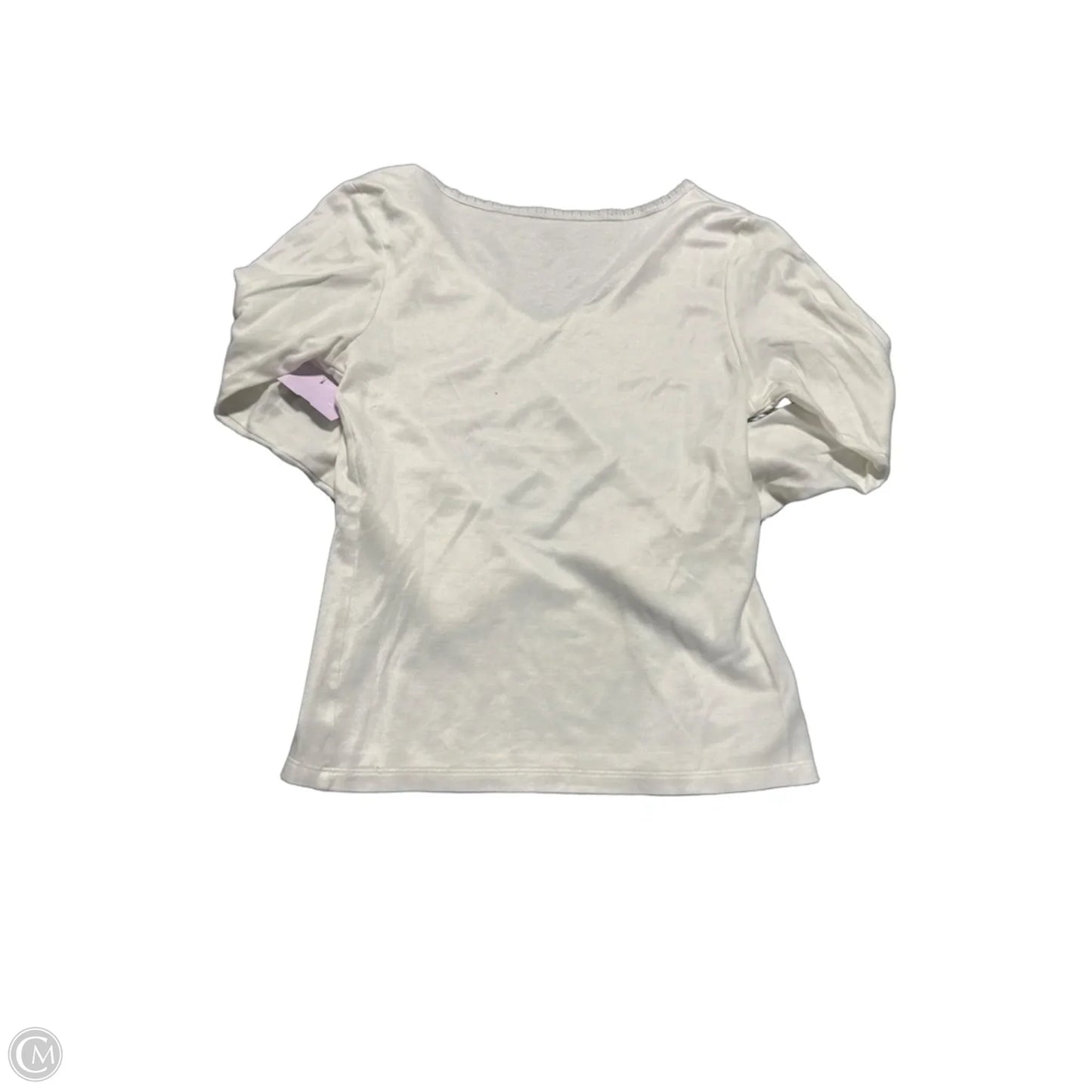 Top Long Sleeve By Cuddl Duds In White, Size: M