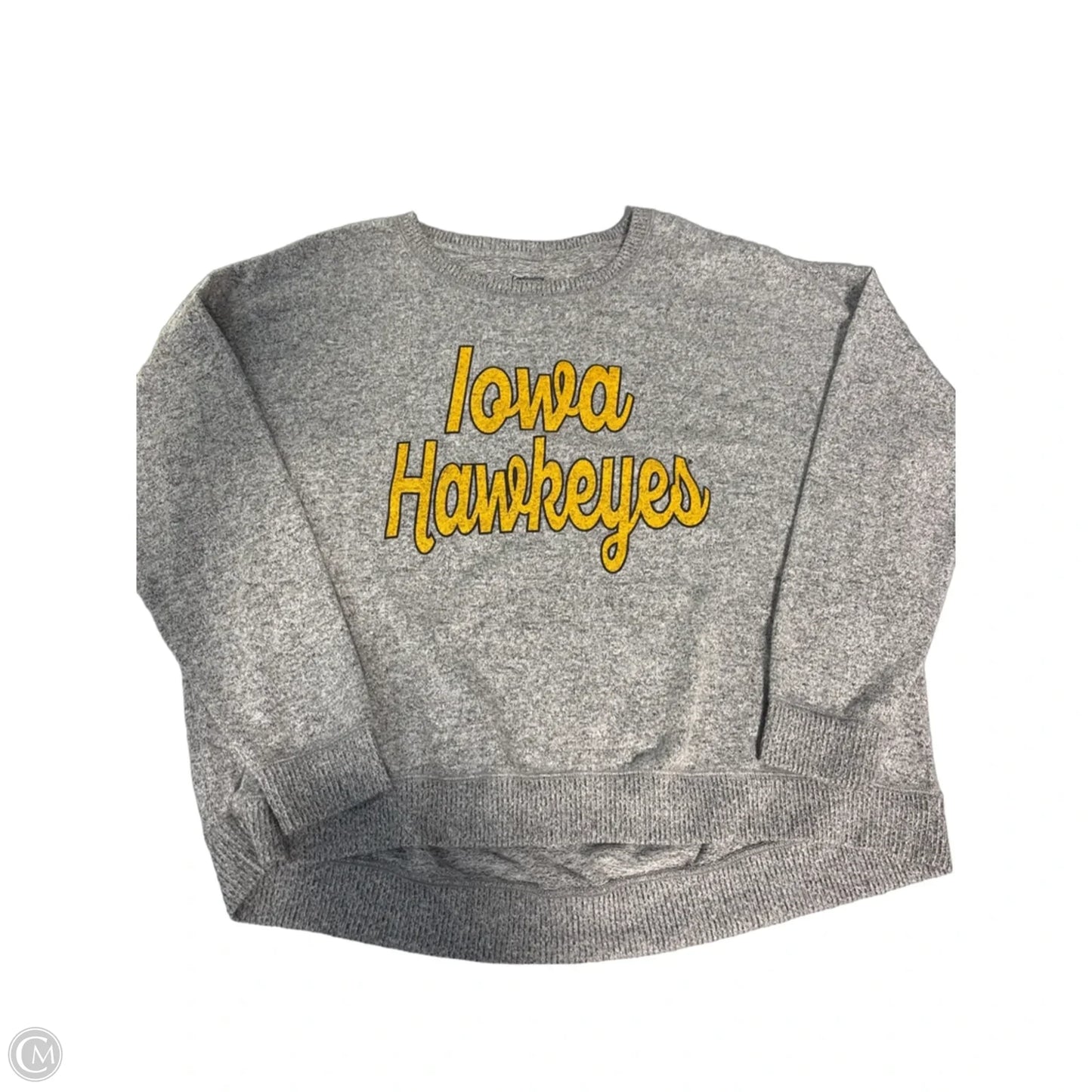 Top Long Sleeve By Cmc In Grey, Size: Xl