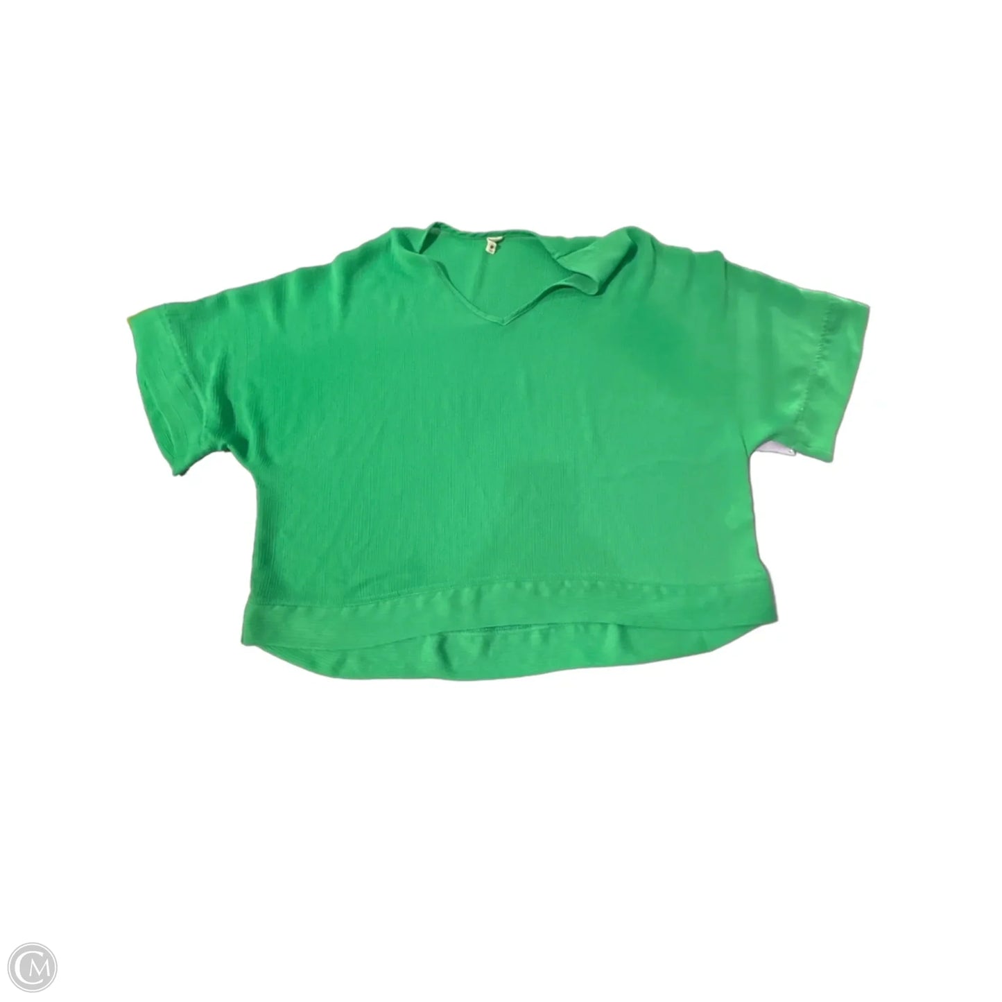 Top Short Sleeve By Tyche In Green, Size: M