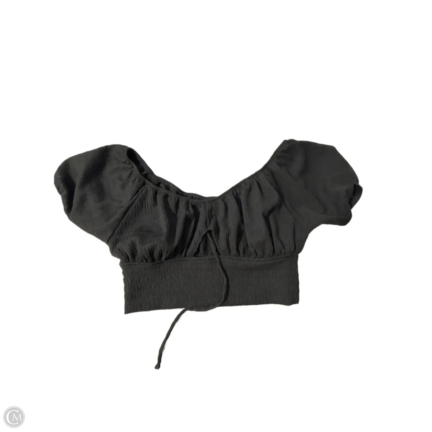 Top Short Sleeve By American Eagle In Black, Size: L
