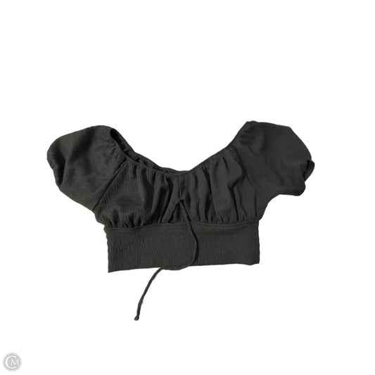 Top Short Sleeve By American Eagle In Black, Size: L