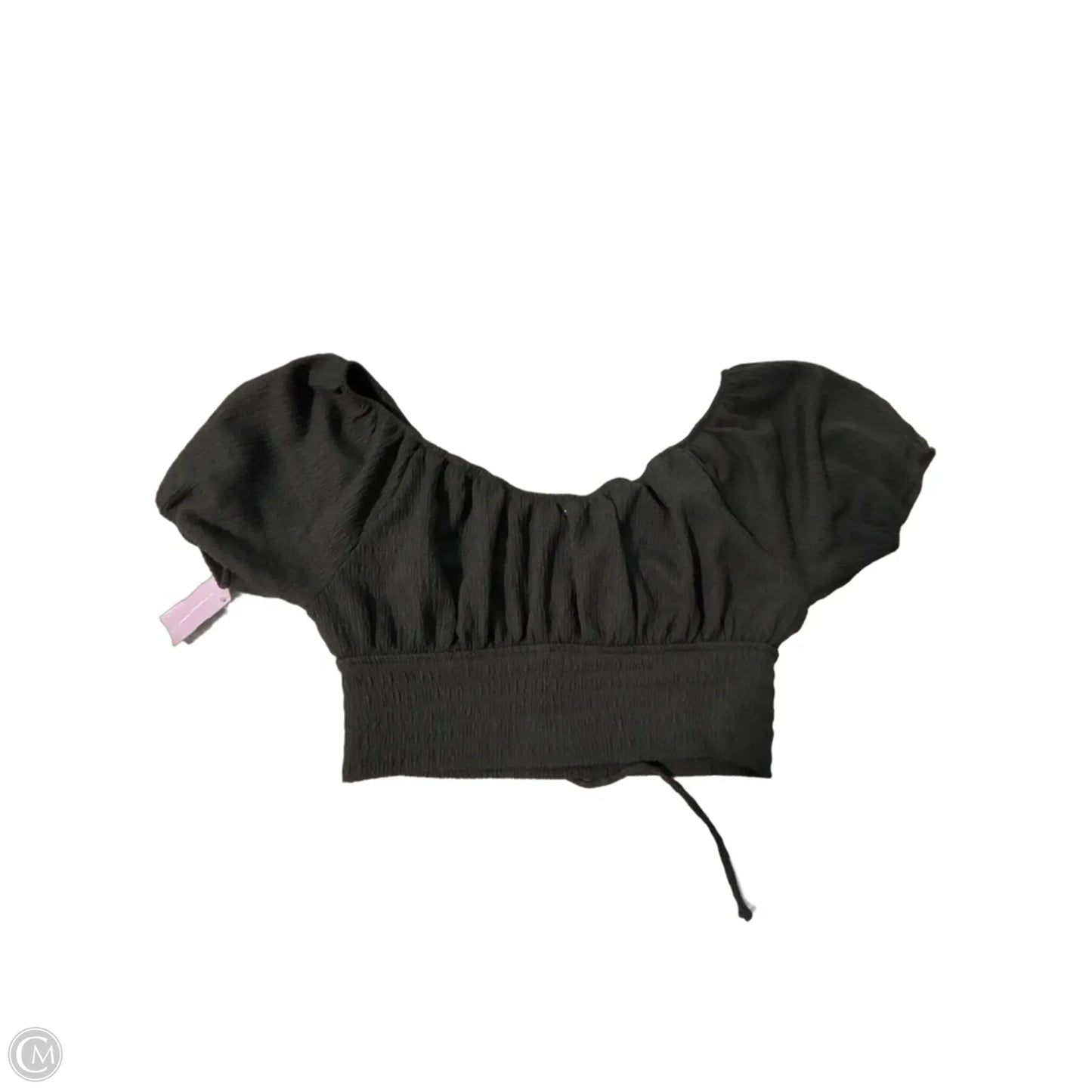 Top Short Sleeve By American Eagle In Black, Size: L