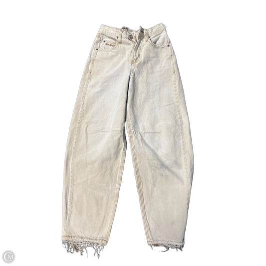 Jeans Wide Leg By Urban Outfitters In Beige, Size: 0