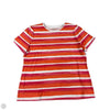 Top Short Sleeve By Talbots In Orange, Size: Xl