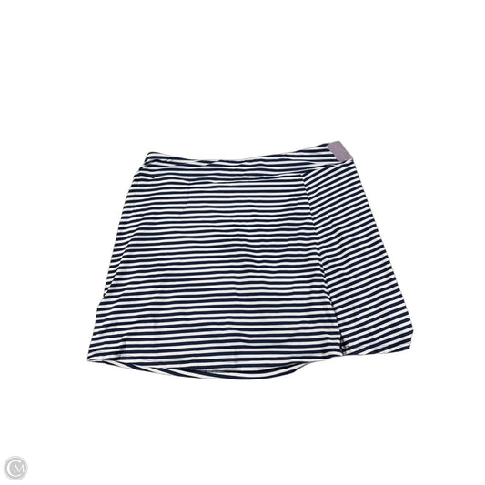 Athletic Skort By Lulu B In Striped Pattern, Size: Xl