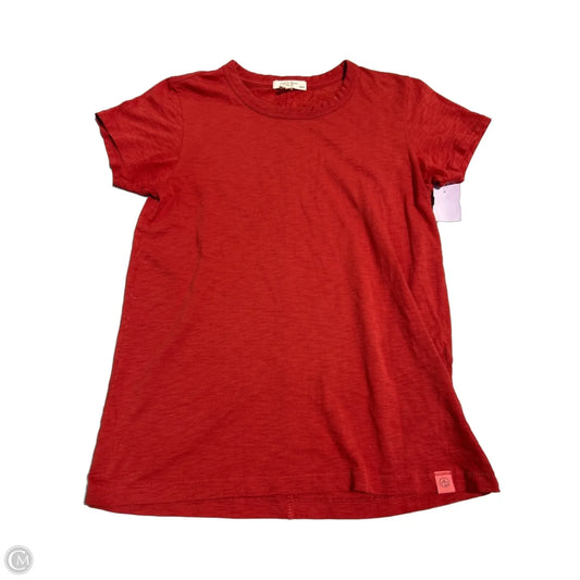 Top Short Sleeve By Rag And Bone In Red, Size: Xs