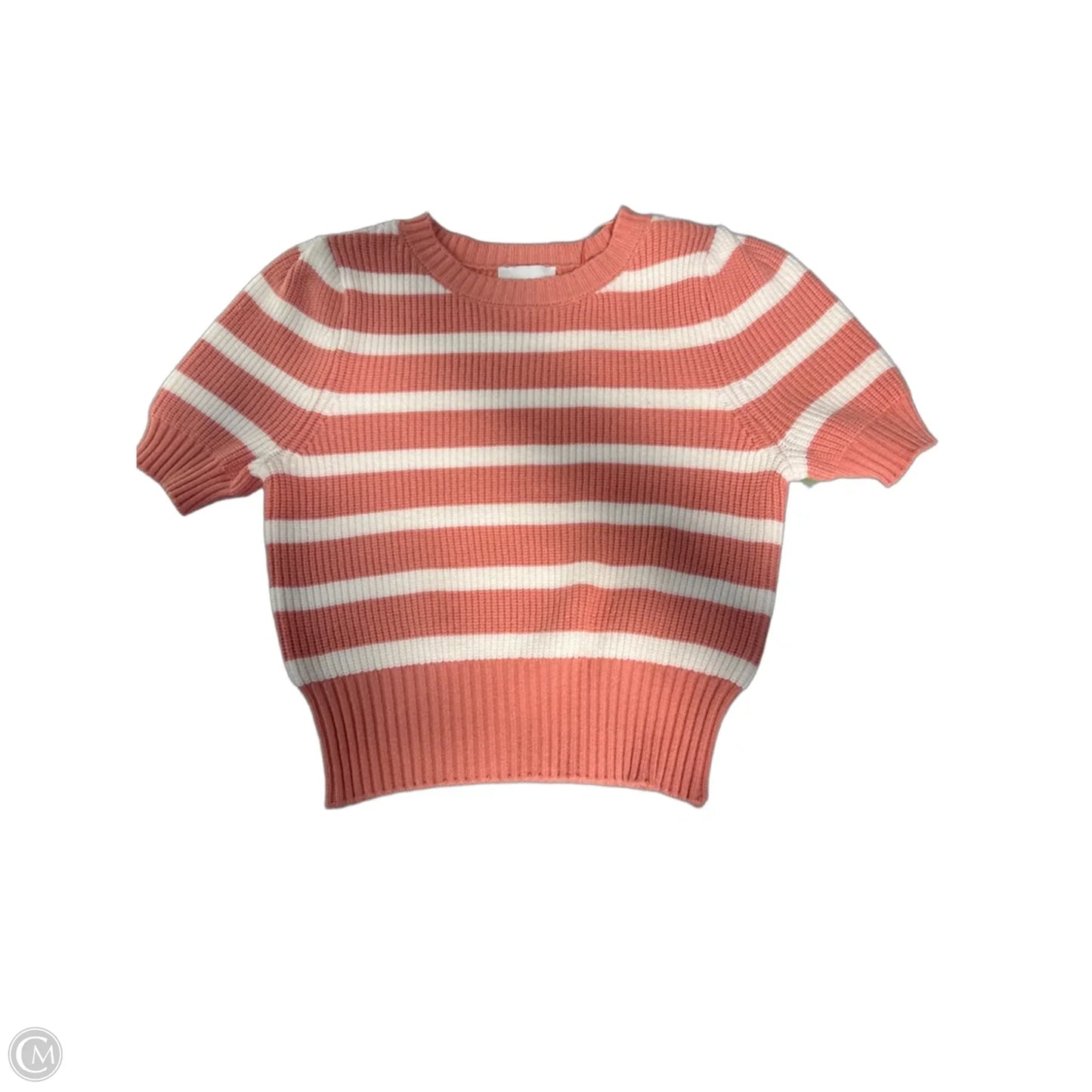 Top Short Sleeve By Pink Rose In Striped Pattern, Size: Xs