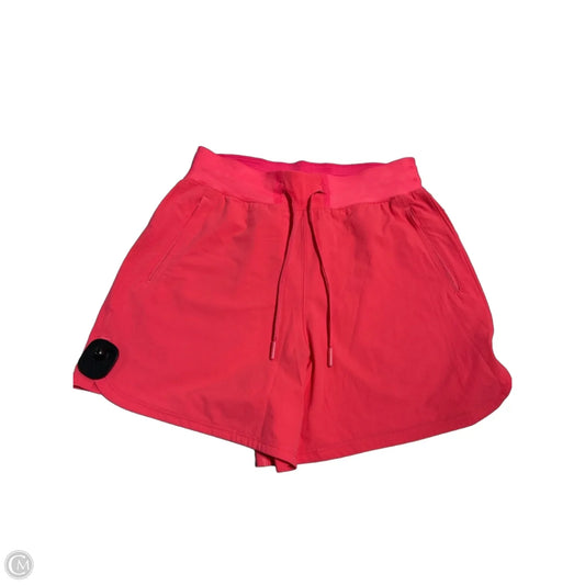 Athletic Shorts By Lululemon In Pink, Size: 4