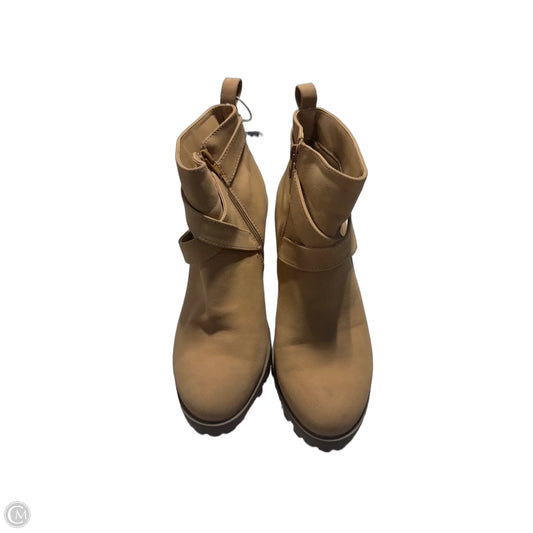 Boots Ankle Heels By St Johns Bay In Beige, Size: 8.5