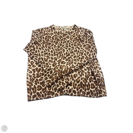 Sweater By J. Crew In Animal Print, Size: Xl