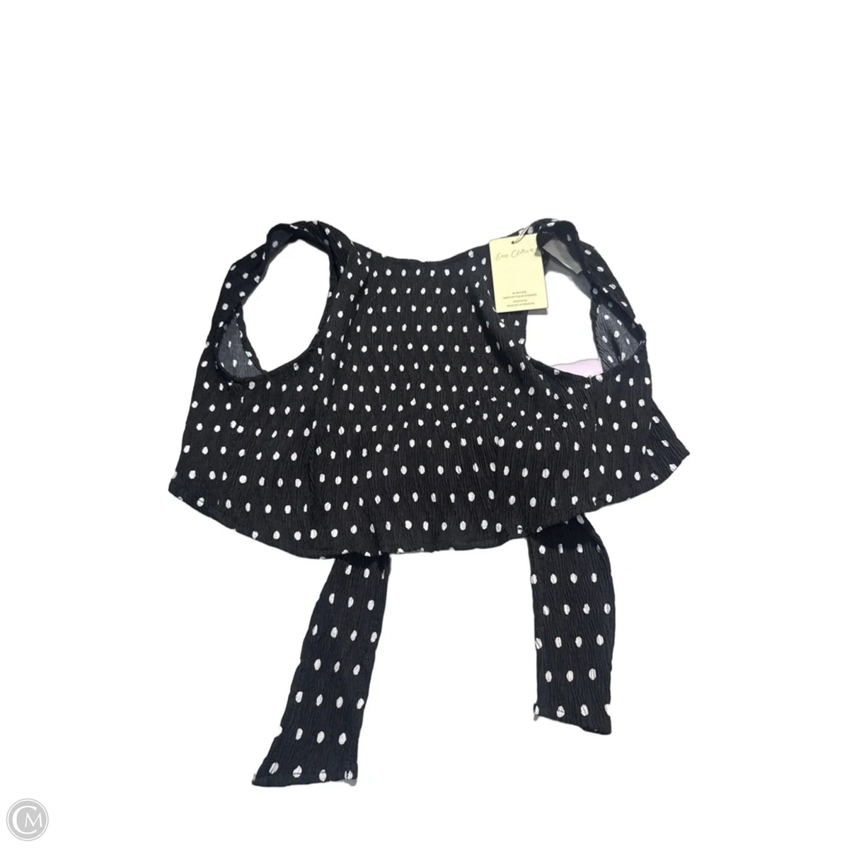 Tank Top By Easy Clothes In Black, Size: S